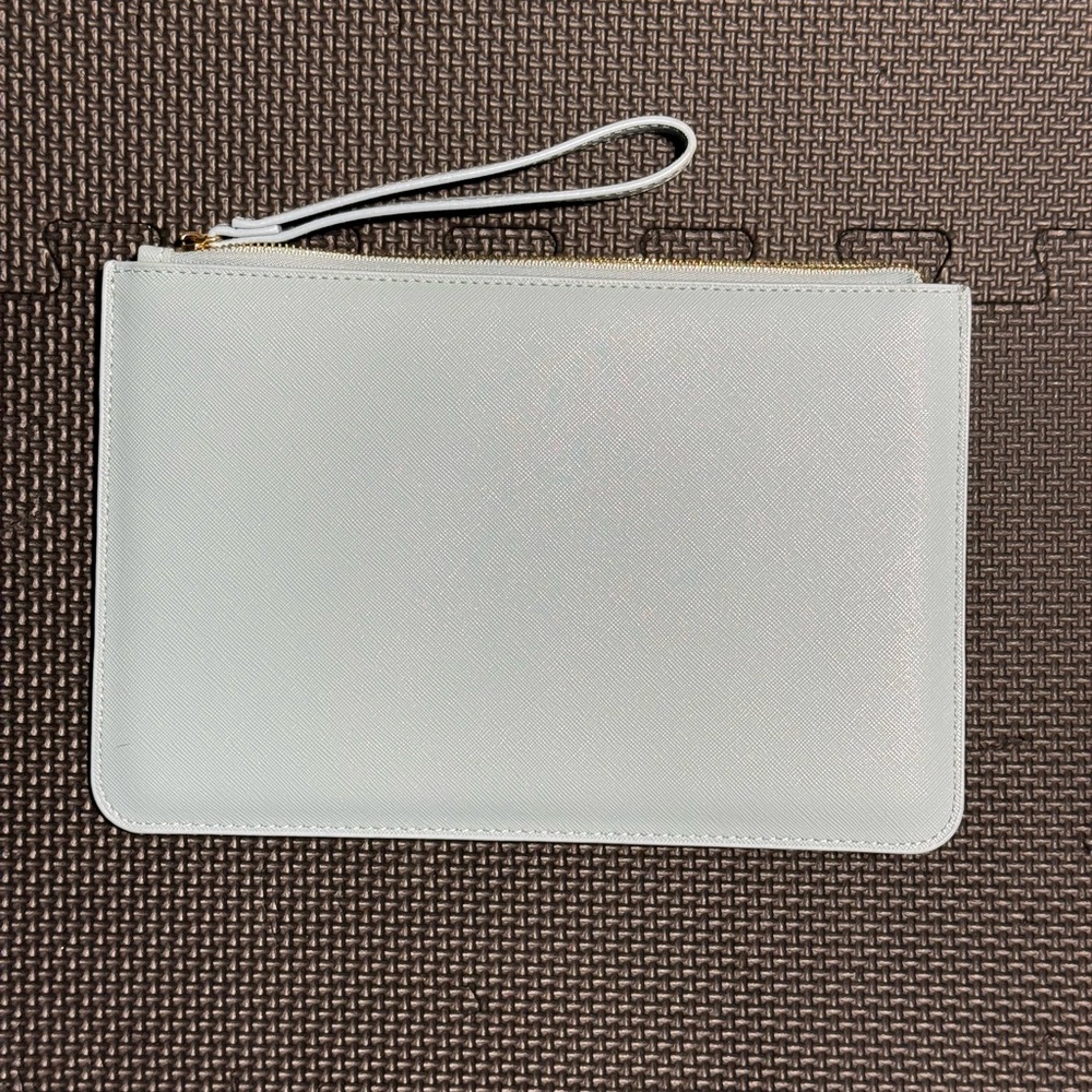 Elegant Light Blue Wristlet Clutch